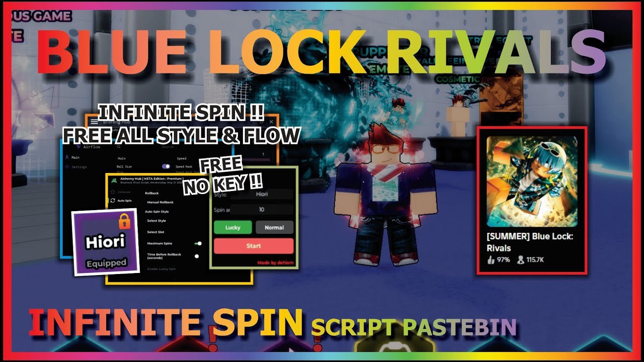 BLUE LOCK: RIVALS Script Pastebin 2025 INFINITE SPIN, GET FREE HIORI & NEL, INF GOAL, 100% WIN (TOP)