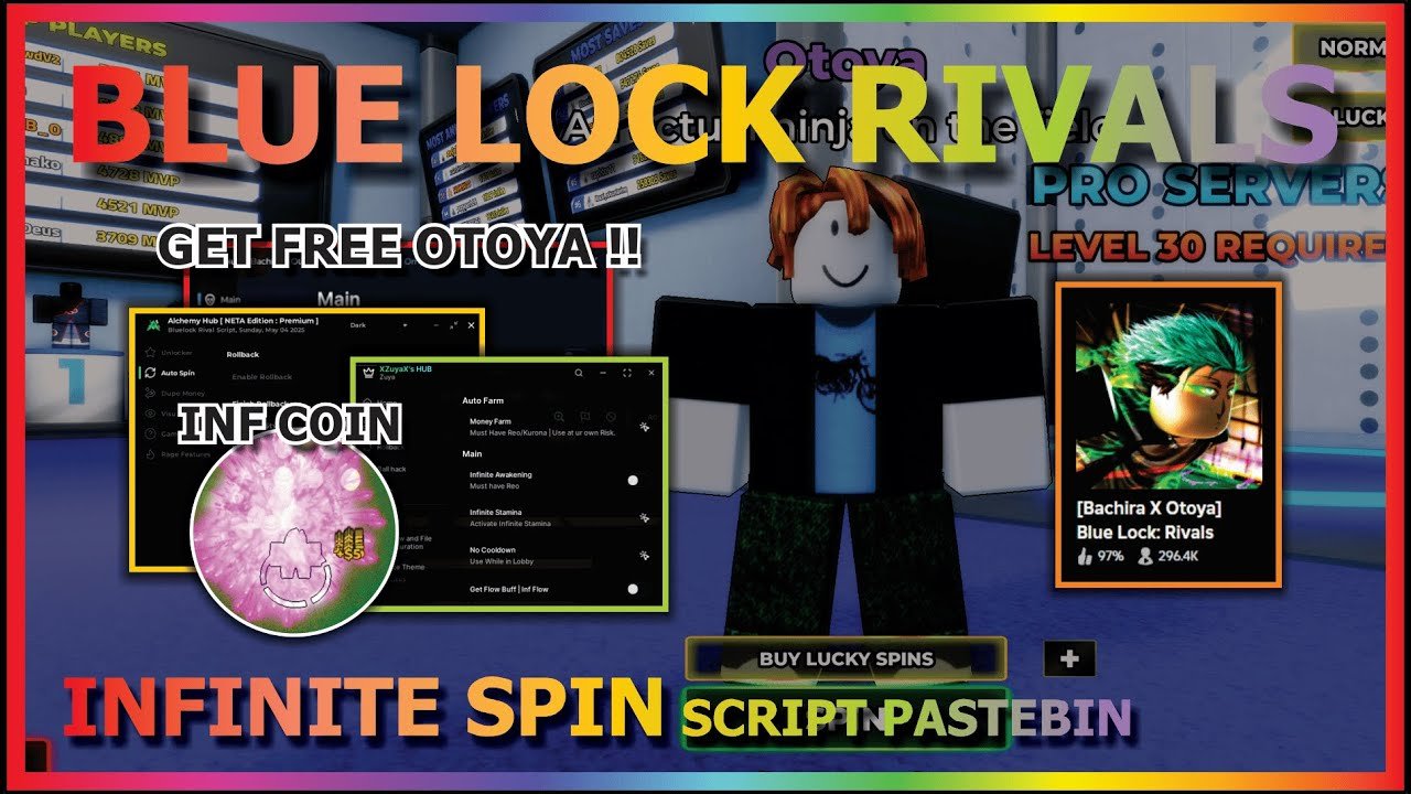 BLUE LOCK: RIVALS Script Pastebin 2025 INFINITE SPIN, GET FREE OTOYA, INF COIN, INF GOAL, WIN (TOP)