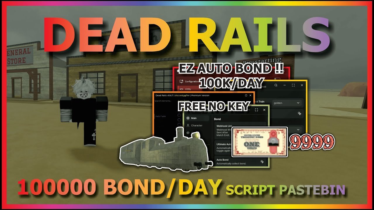 DEAD RAILS Script Pastebin 2025 AUTO BOND 100% AUTOMATIC, AUTO WIN, GET ALL TRAIN, AIMBOT (BEST TOP)