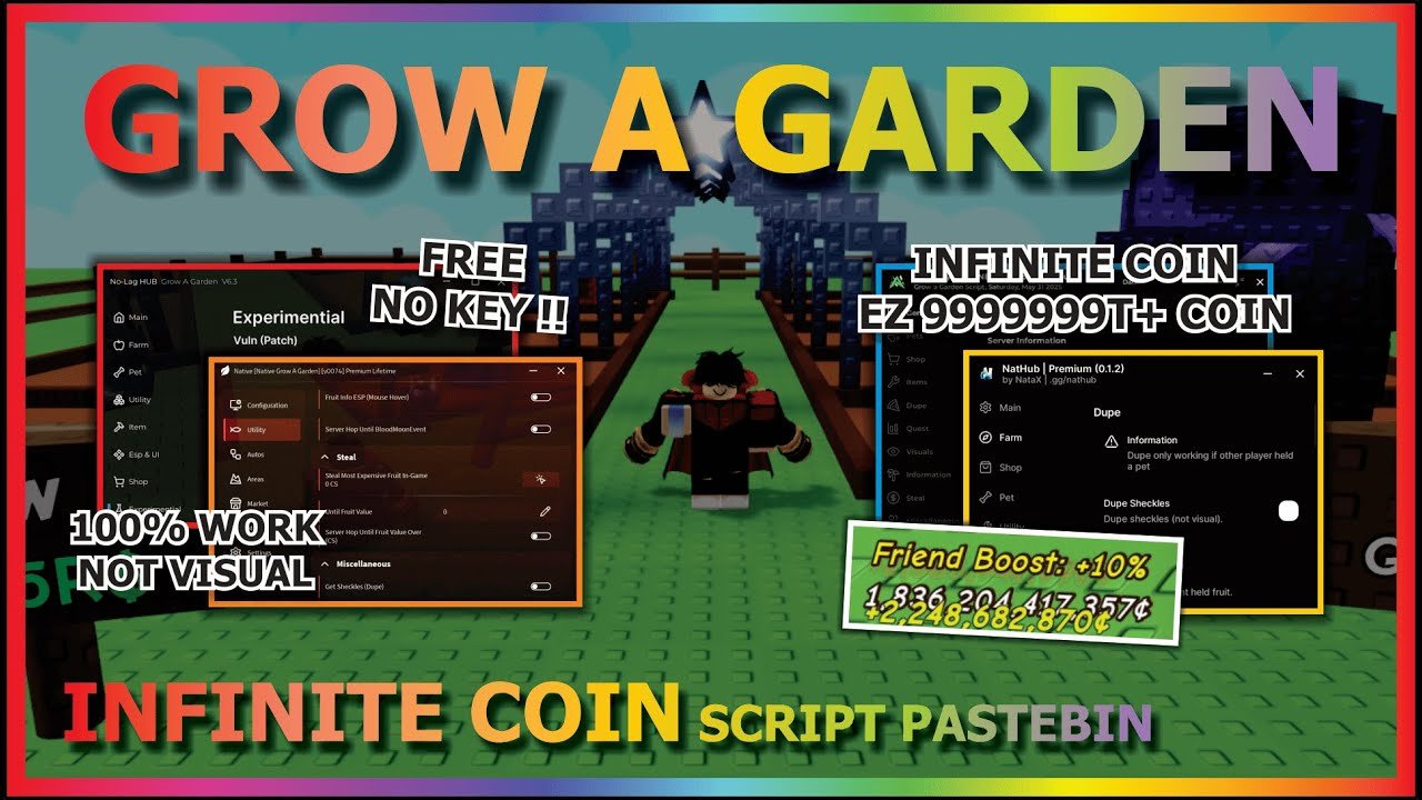 GROW A GARDEN Script Pastebin 2025 INIFINITE COIN, DUPLICATE SHECKLES, 99999+ COIN (NOT VISUAL) ⛲🍅