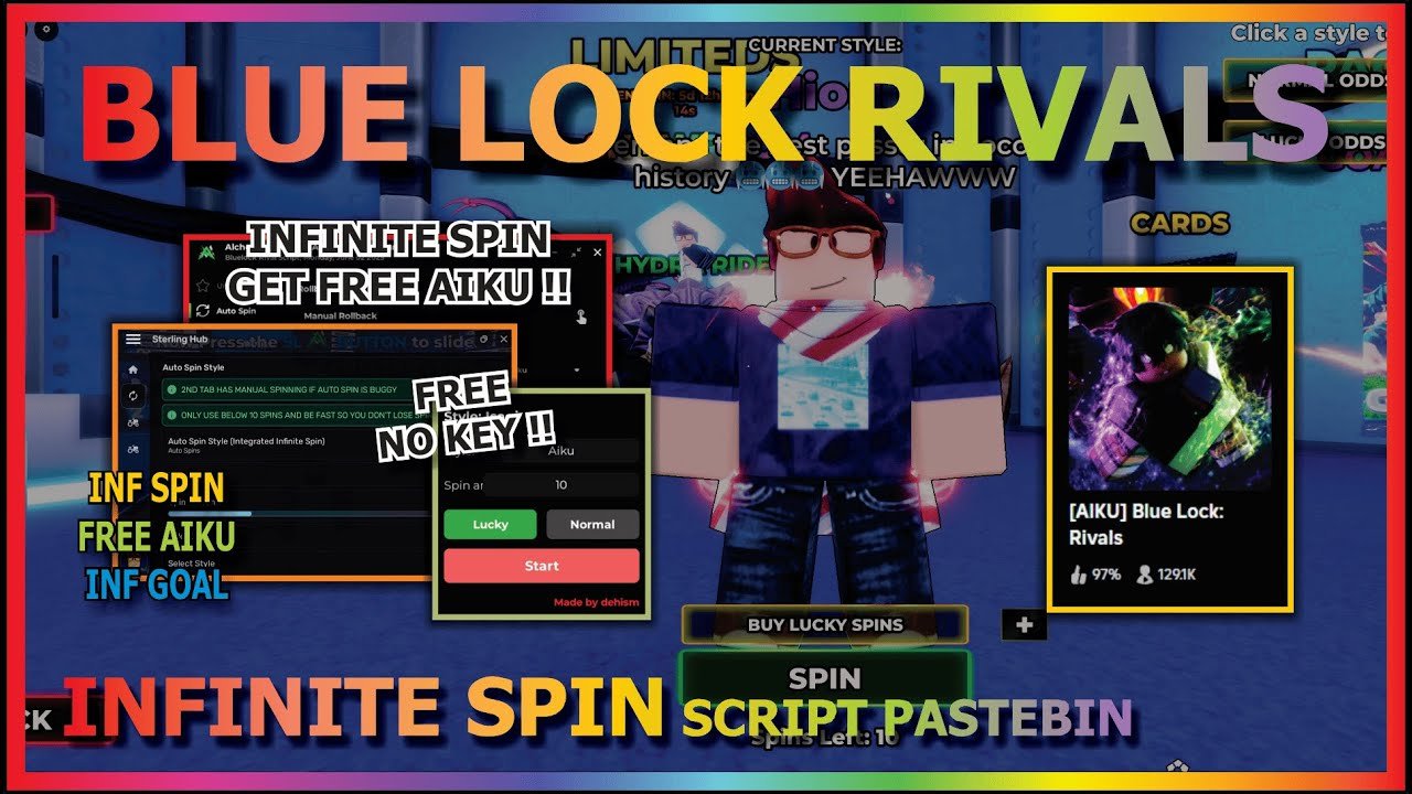 BLUE LOCK: RIVALS Script Pastebin 2025 INFINITE SPIN, GET FREE AIKU, INF GOAL, AUTO WIN (BEST)