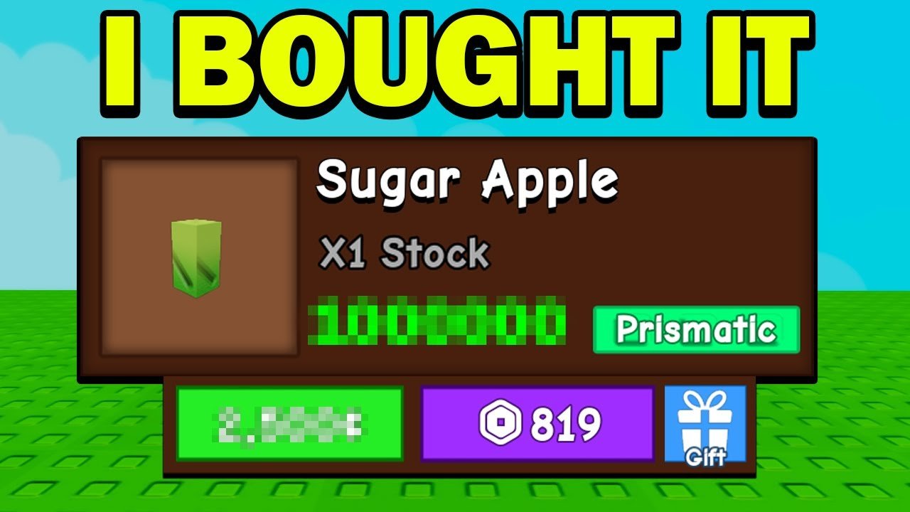 BUYING SUGAR APPLE SEED!! in Grow a Garden ROBLOX