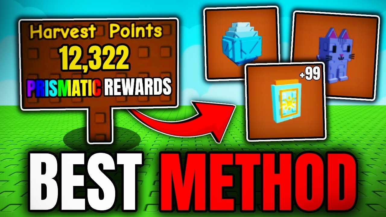 NEW BEST METHOD to FARM HARVEST POINTS! (Grow a Garden)