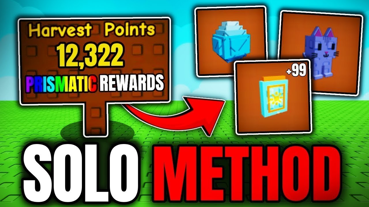 NEW BEST SOLO METHOD to FARM HARVEST POINTS! (Grow a Garden)