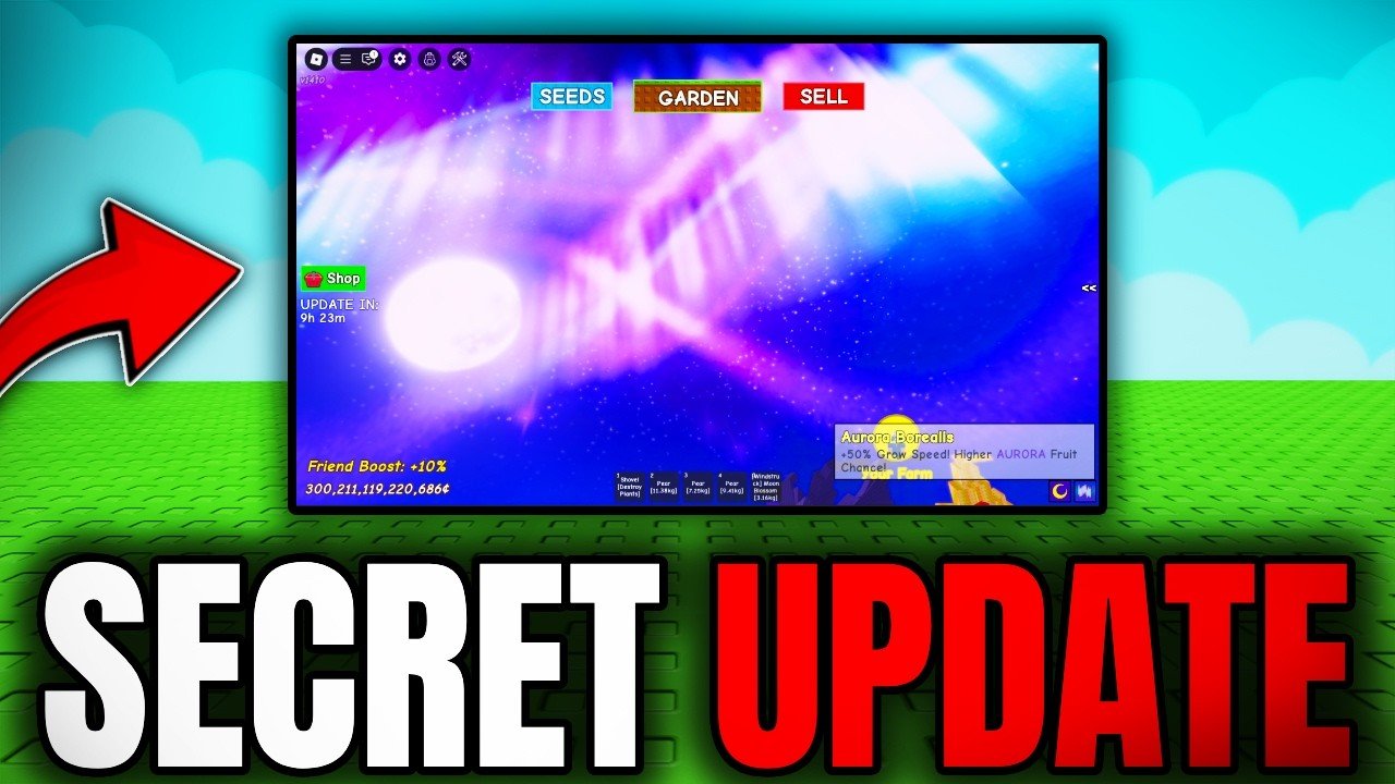 NEW SECRET AURORA UPDATE Will Make You RICH! (Grow a Garden)