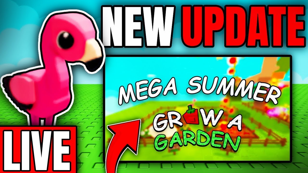 MEGA HARVEST UPDATE LIVE RELEASE in Roblox Grow a Garden.. (GIVEAWAY)